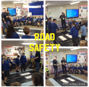classroom road safety scene 
